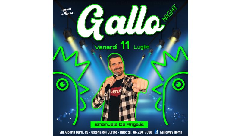 Eventi Luglio Galloway Roma